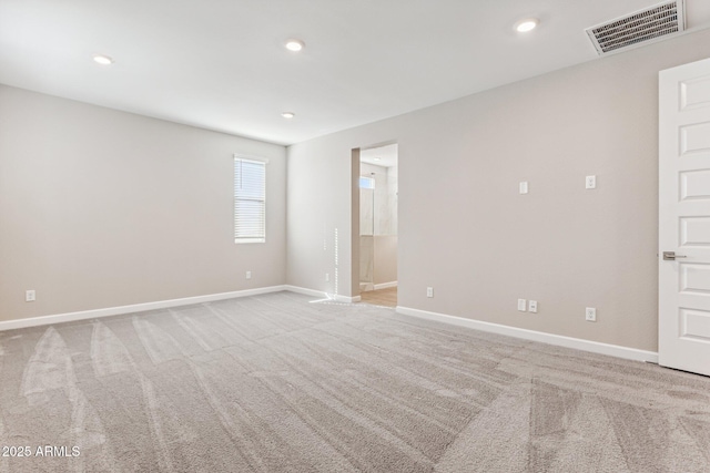 5844 E Covey Ln, Phoenix, AZ 85054 - empty room with baseboards, light colored carpet, and recessed lighting