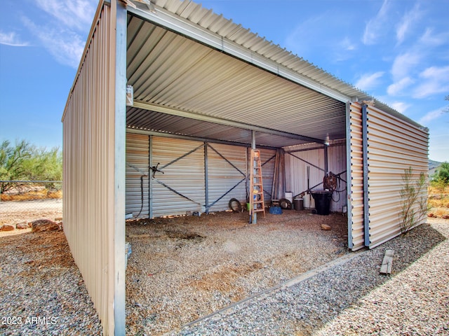 view of shed / structure