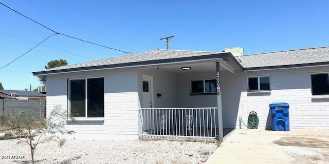 view of rear view of property