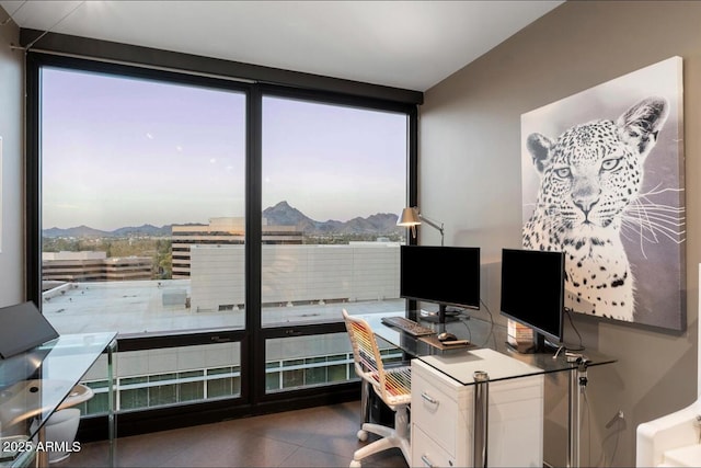 office featuring expansive windows