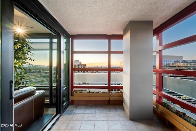 balcony with a city view