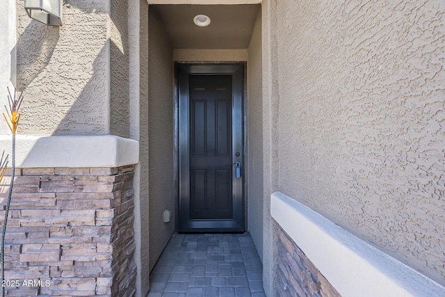 9934 E Orange Grove St, Florence, AZ 85132 - property entrance featuring stucco siding