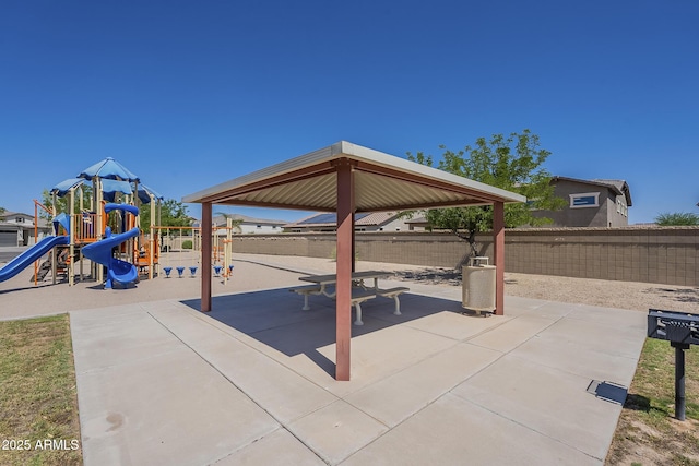 9934 E Orange Grove St, Florence, AZ 85132 - view of patio / terrace featuring a gazebo