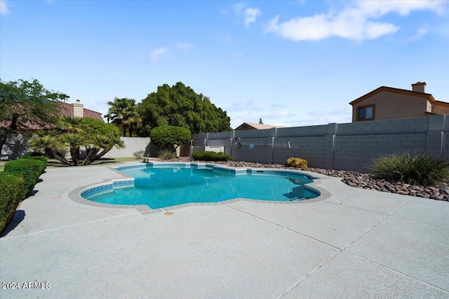 view of pool with a patio