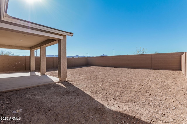 view of yard with a patio