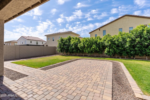 view of patio / terrace featuring a fenced backyard