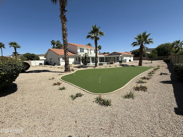 exterior space with fence