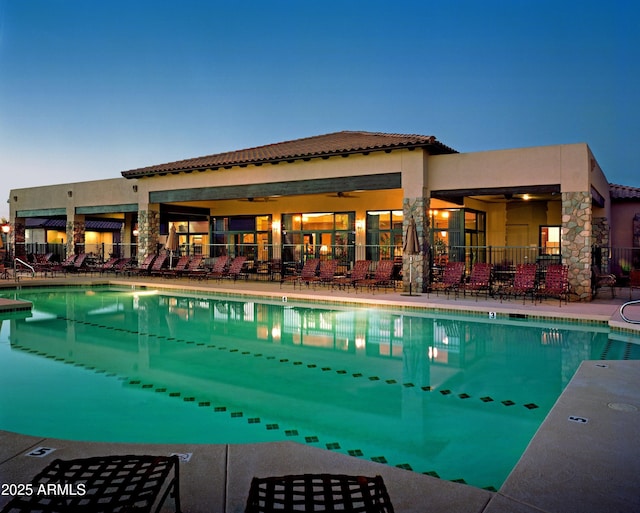 4968 E Meadow Vista Dr, Cornville, AZ 86325 - view of swimming pool featuring a patio area and fence