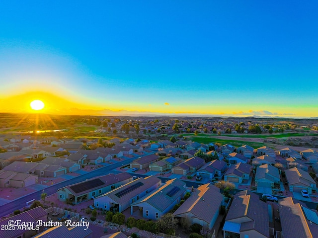 4968 E Meadow Vista Dr, Cornville, AZ 86325 - aerial view at dusk with a residential view
