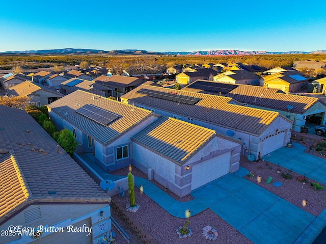 4968 E Meadow Vista Dr, Cornville, AZ 86325 - drone / aerial view with a mountain view and a residential view