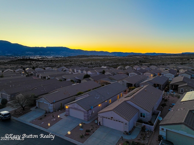 4968 E Meadow Vista Dr, Cornville, AZ 86325 - aerial view featuring a residential view and a mountain view
