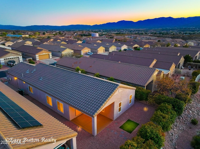 4968 E Meadow Vista Dr, Cornville, AZ 86325 - drone / aerial view featuring a mountain view and a residential view