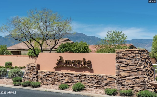 4968 E Meadow Vista Dr, Cornville, AZ 86325 - community sign featuring a mountain view