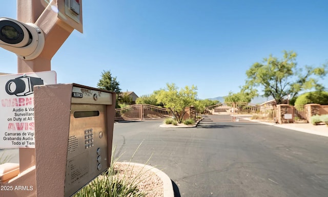 4968 E Meadow Vista Dr, Cornville, AZ 86325 - view of road featuring a gated entry and a gate