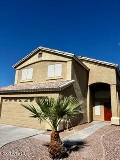 view of front of home featuring a garage