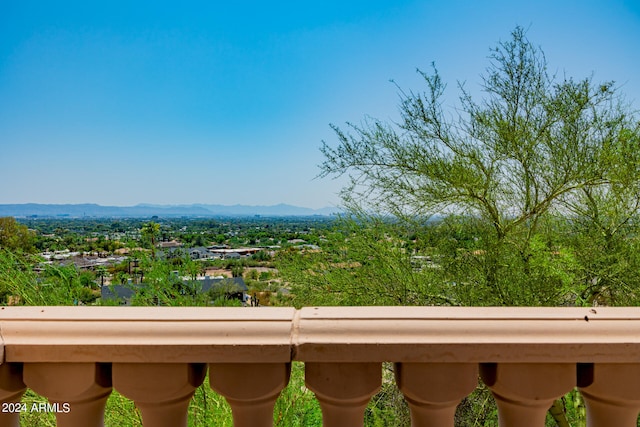 view of water feature featuring a mountain view