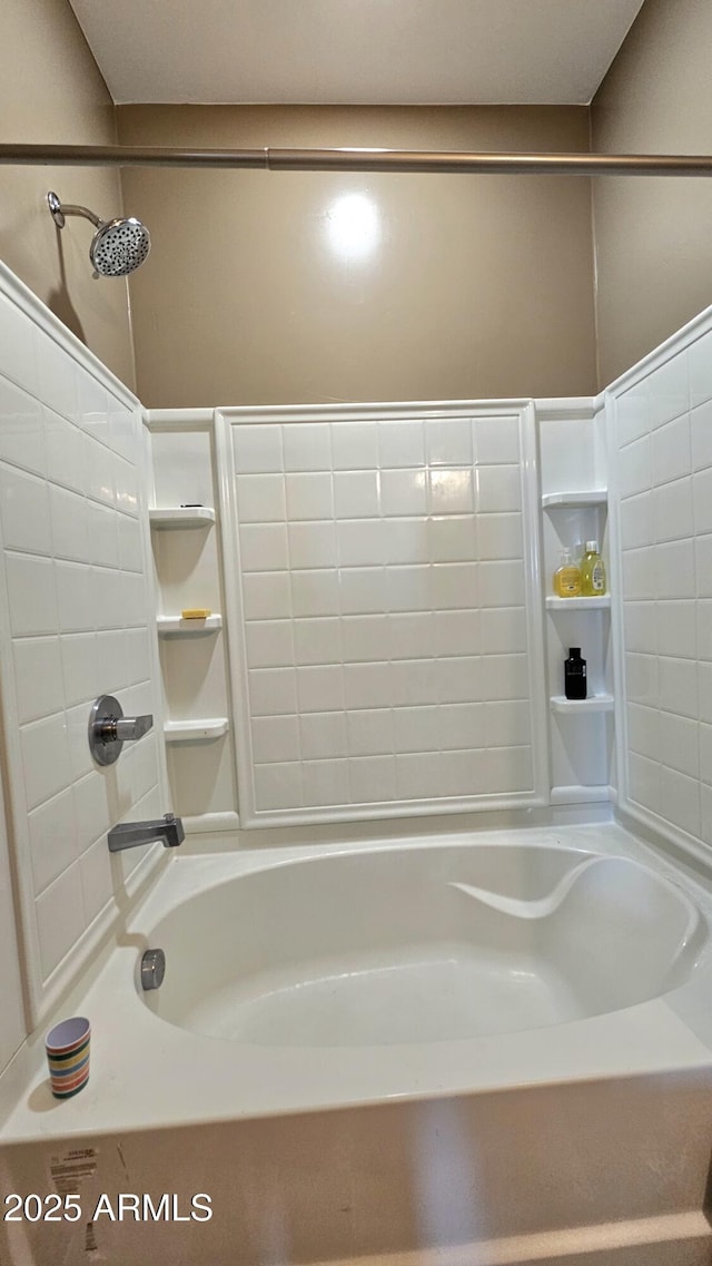 bathroom featuring shower / tub combination