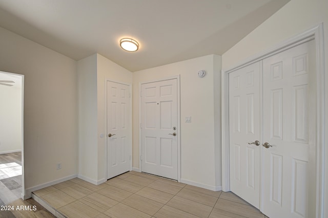 interior space featuring light hardwood / wood-style floors