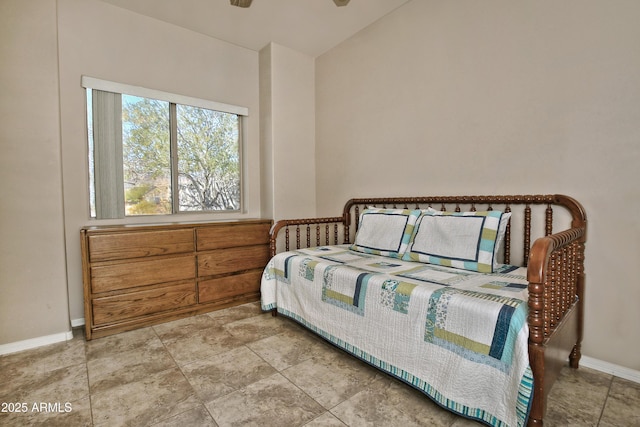 bedroom featuring baseboards