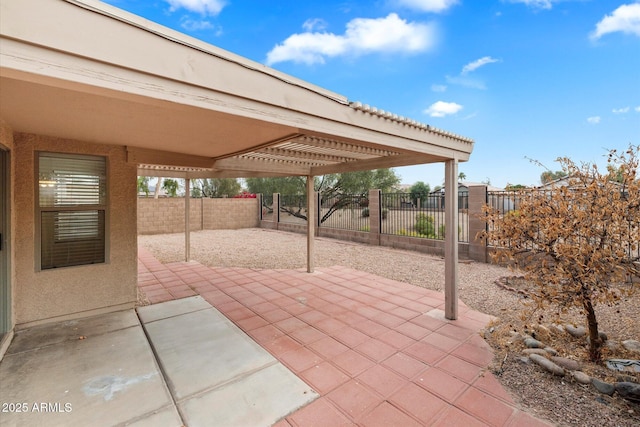 view of patio