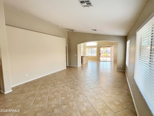 view of tiled empty room