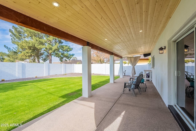 view of patio