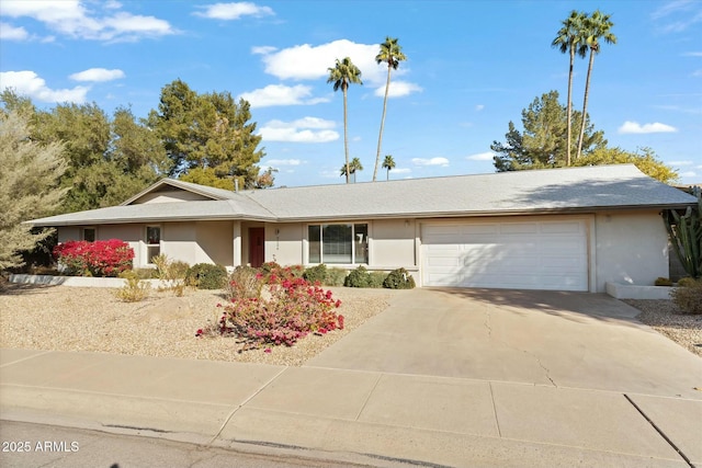 ranch-style house with a garage