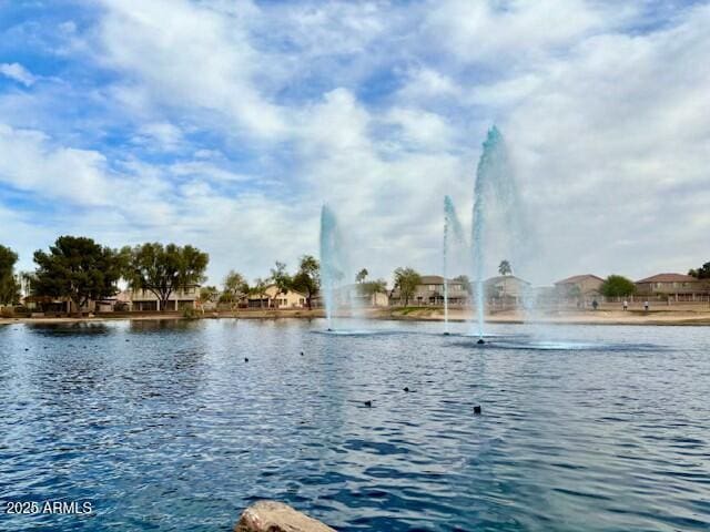 view of water feature