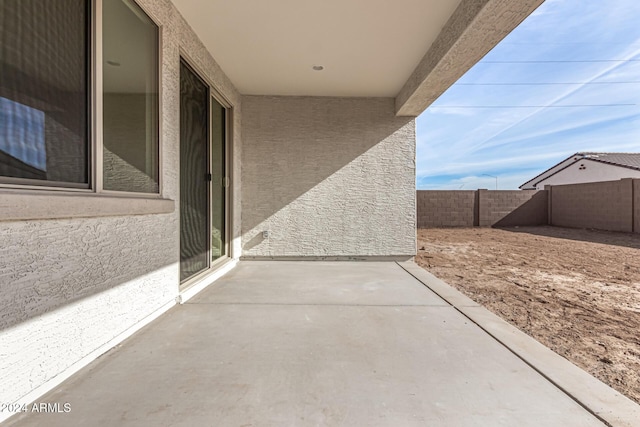 view of patio / terrace with a fenced backyard