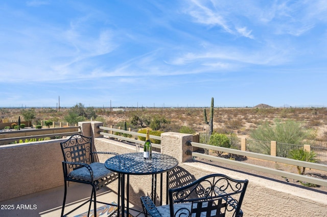 view of patio with fence