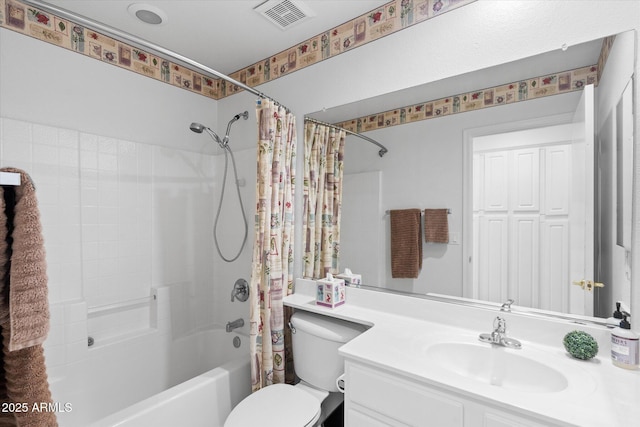 4976 S Sugarberry Ln, Gilbert, AZ 85298 - full bathroom with shower / bathtub combination with curtain, toilet, and vanity