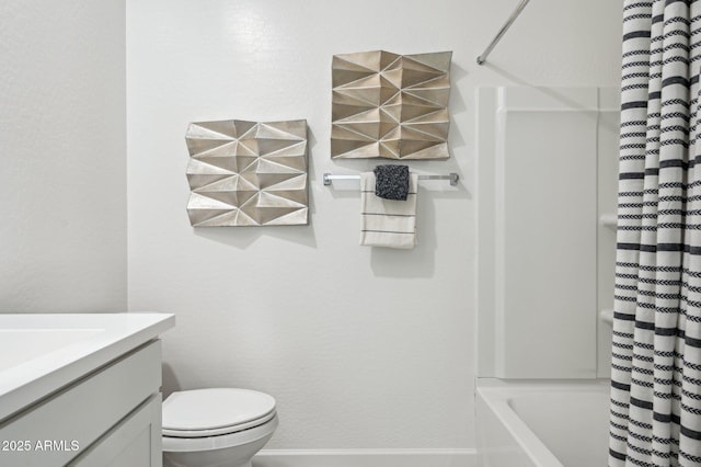 1584 S 241st Ave, Buckeye, AZ 85326 - bathroom featuring vanity and shower / bathtub combination with curtain