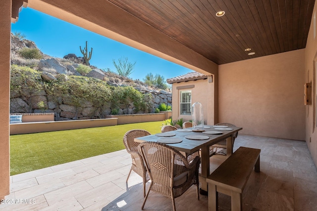 11070 E Bent Tree Dr, Scottsdale, AZ 85262 - view of patio with outdoor dining area