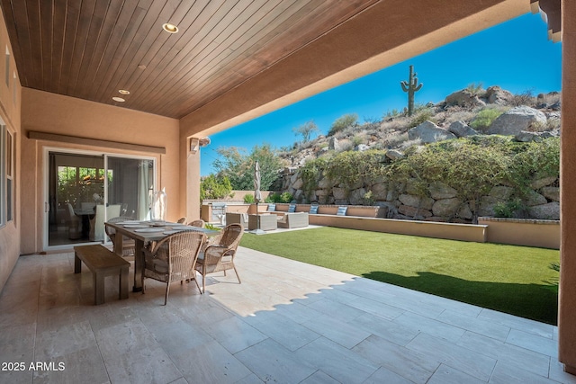 11070 E Bent Tree Dr, Scottsdale, AZ 85262 - view of patio with outdoor dining space and an outdoor hangout area