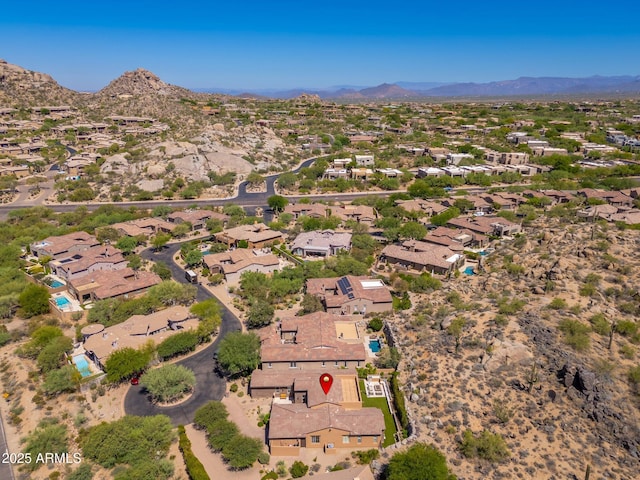 11070 E Bent Tree Dr, Scottsdale, AZ 85262 - view of property location with a mountain backdrop and nearby suburban area