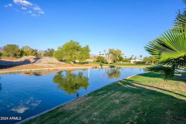 view of water feature