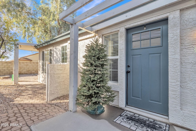 view of entrance to property