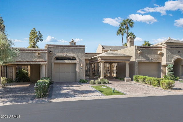 view of front of house featuring a garage