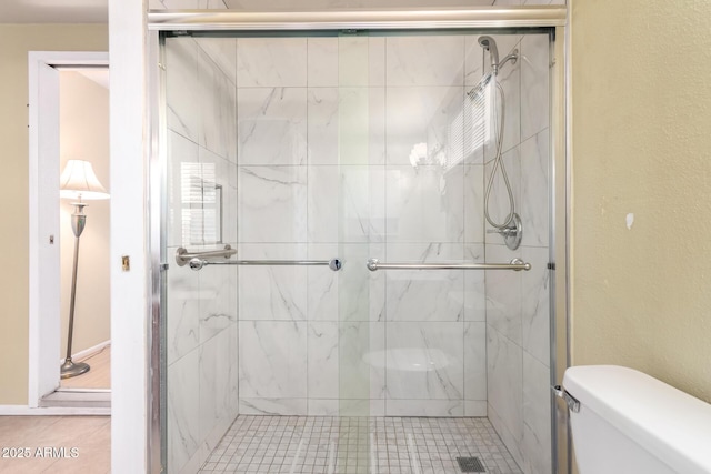 4046 E Crocus Dr, Phoenix, AZ 85032 - full bathroom with a stall shower and tile patterned flooring