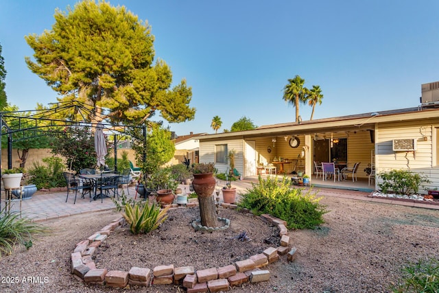 4046 E Crocus Dr, Phoenix, AZ 85032 - back of house with outdoor dining area, a patio, and a gazebo