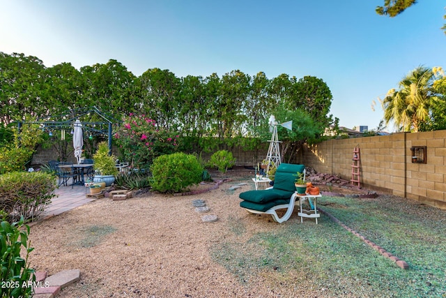 4046 E Crocus Dr, Phoenix, AZ 85032 - fenced backyard featuring a patio area