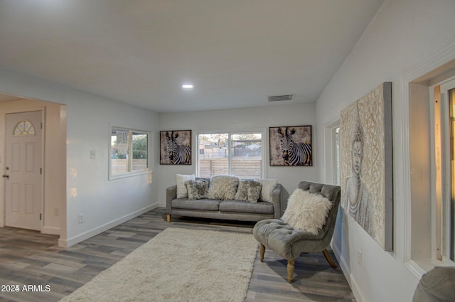 11014 W Cocopah St, Avondale, AZ 85323 - living area featuring wood finished floors and recessed lighting