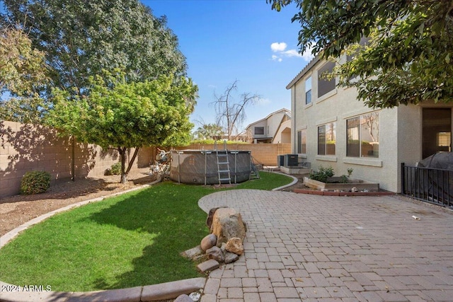 view of yard with a patio area