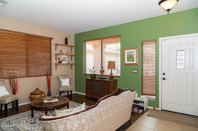 interior space featuring hardwood / wood-style floors