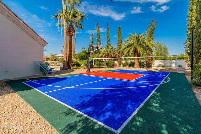 view of sport court