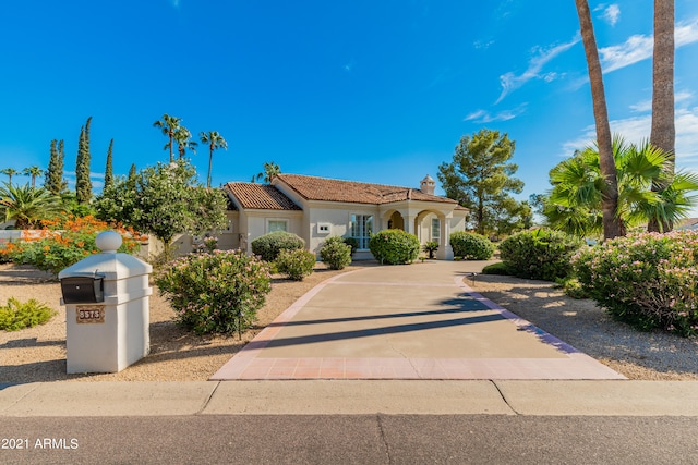 view of mediterranean / spanish house