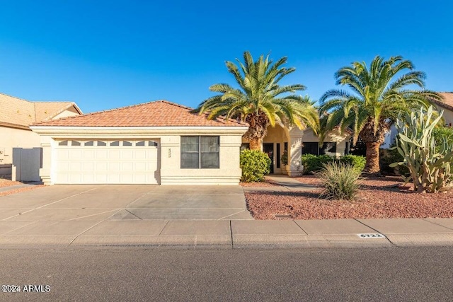 view of front of home featuring a garage