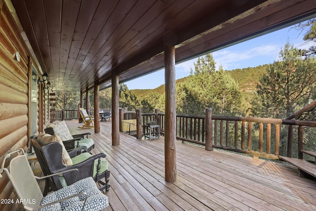 2092 E Lance Dr, Payson, AZ 85541 - deck with outdoor dining space
