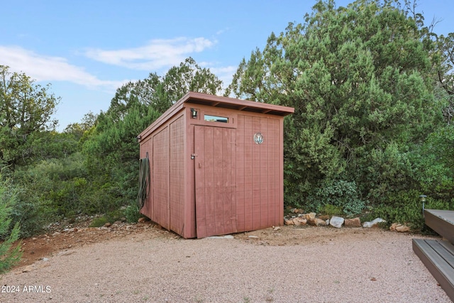 view of outdoor structure