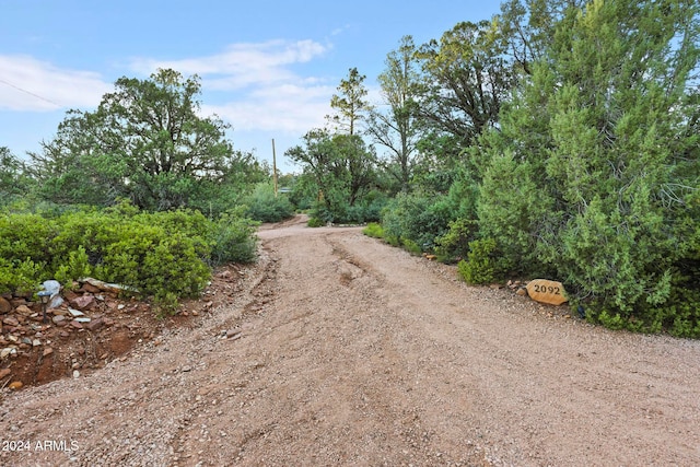 view of road